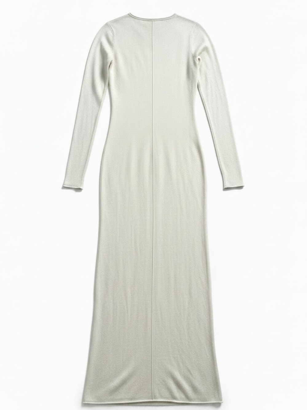 SKIMS Sheer Cashmere Maxi Dress Bone‎ XXS New With Tags - Picture 3 of 6